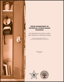 Prior Knowledge of Potential School-Based Violence: Information Students Learn May Prevent a Targeted Attack