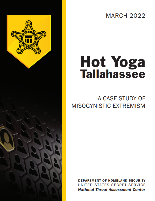 Cover of NTAC report, Hot Yoga Tallahassee: A Case Study of Misogynistic Extremism.