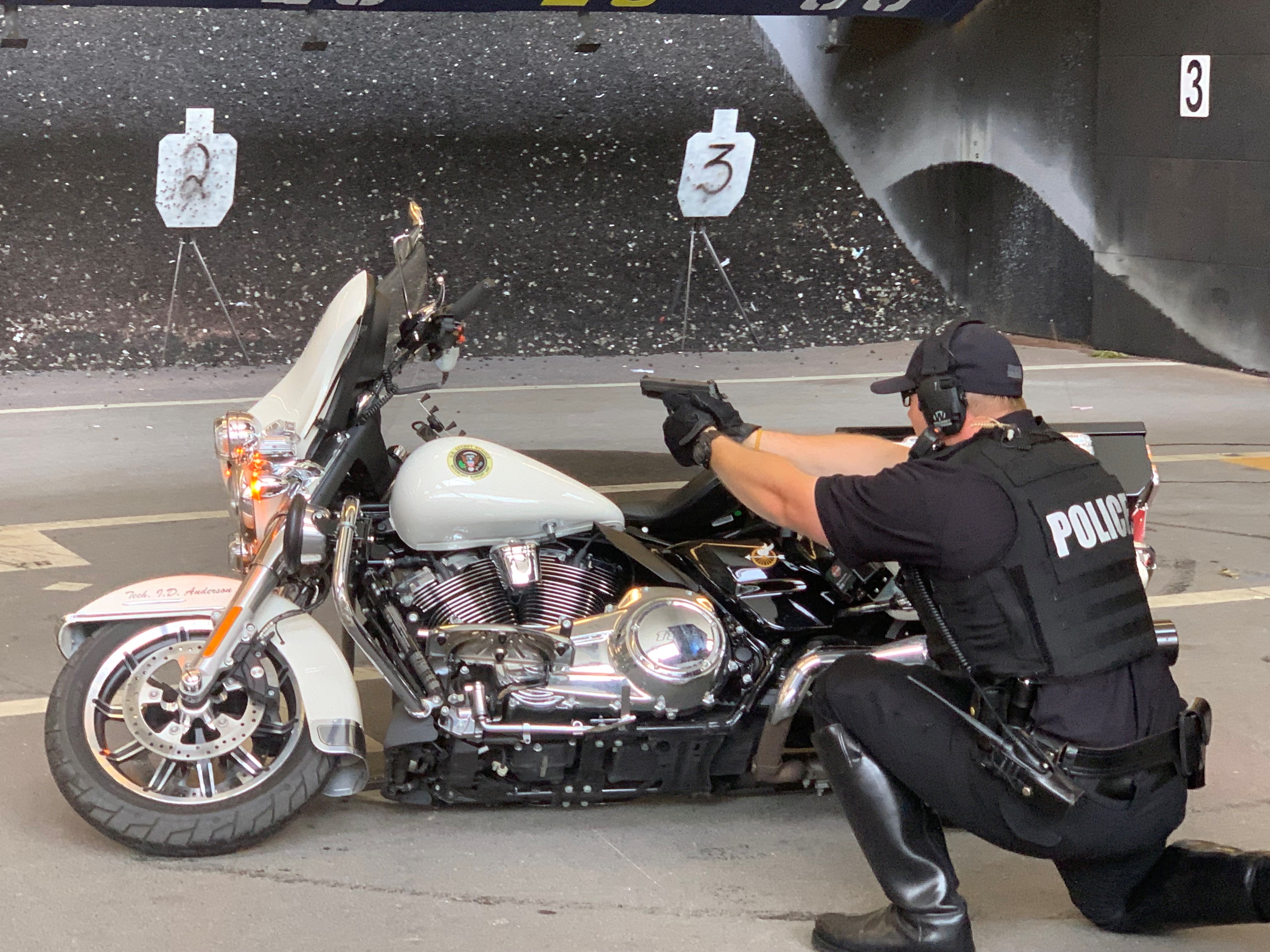 Secret Service agent uses motorcycle as cover in training 