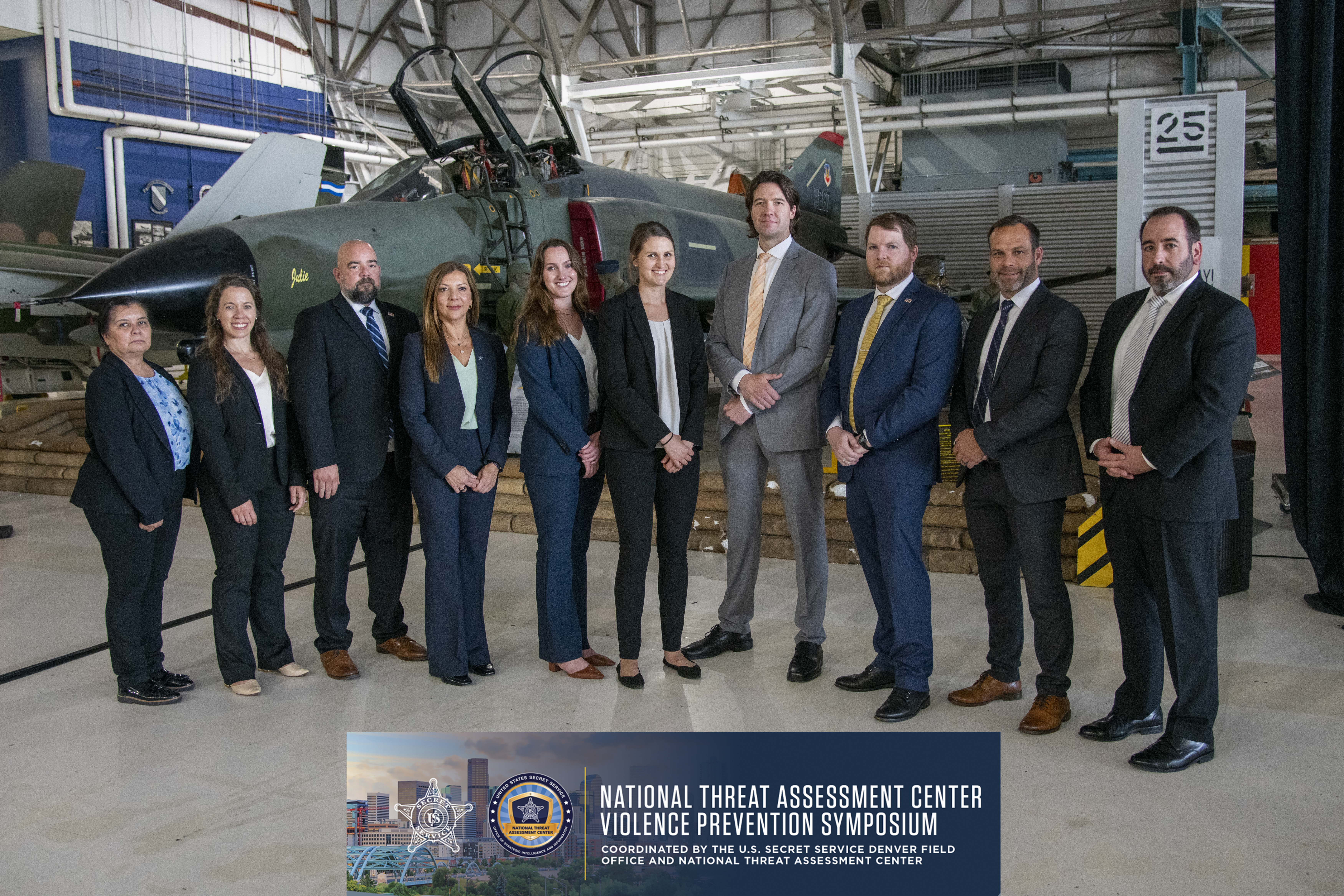 Attendees to the National Threat Assessment Center Violence Prevention Symposium, coordinated by the U.S. Secret Service Denver Field Office and National Threat Assessment Center, check in before the day’s event.