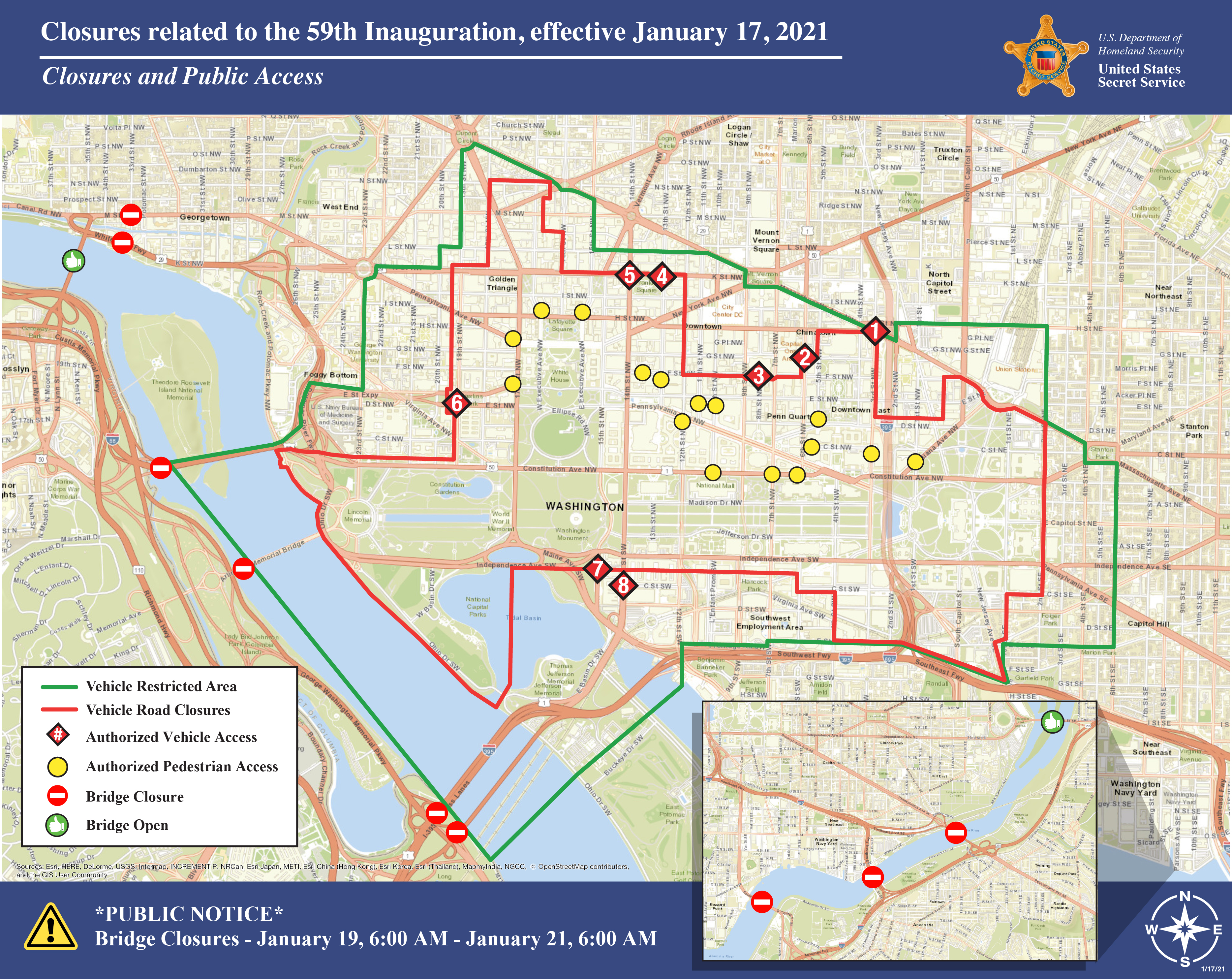 2021 Inauguration Map