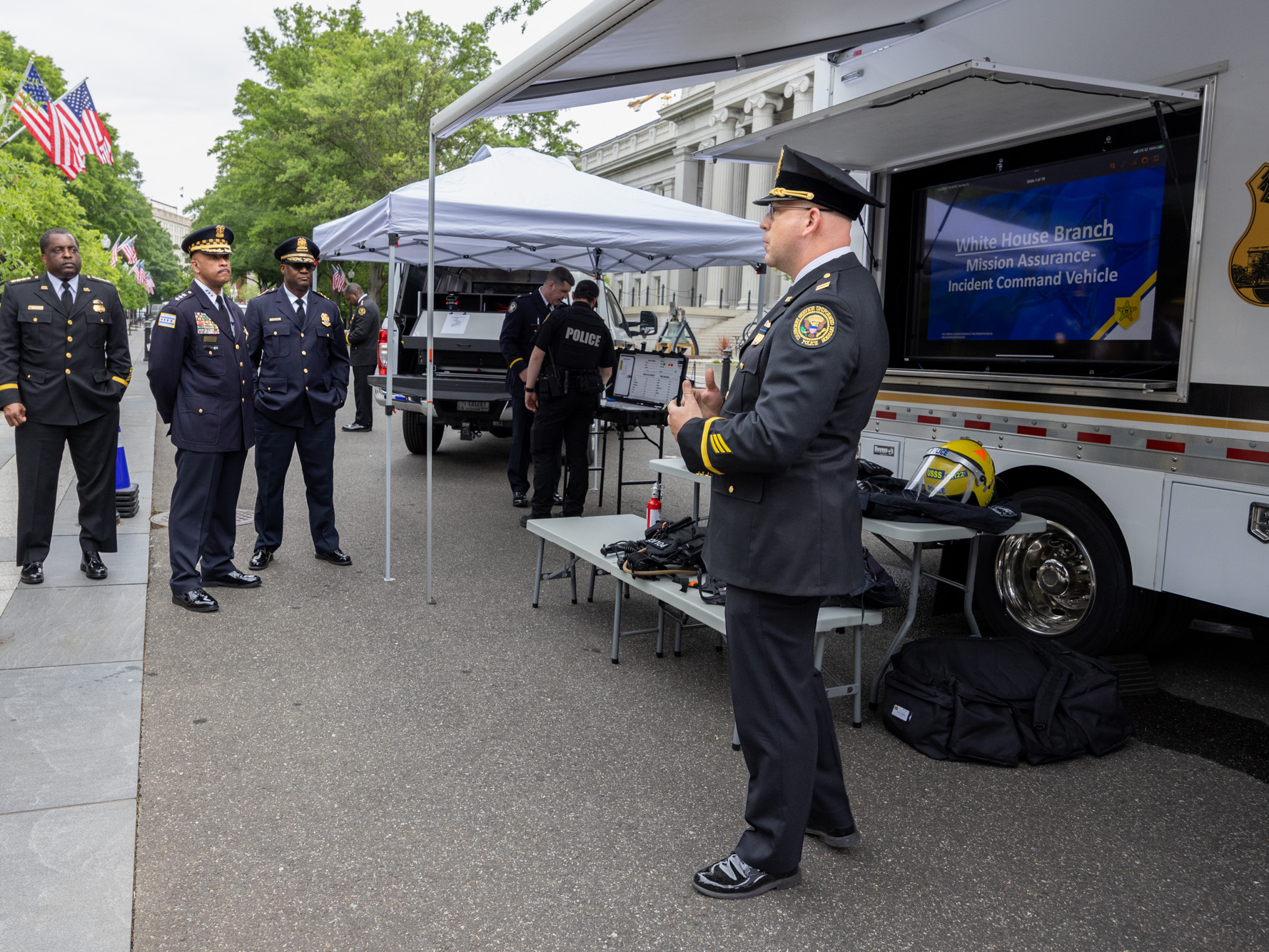 U.S. Secret Service Uniformed Division provides a demonstration of capabilities