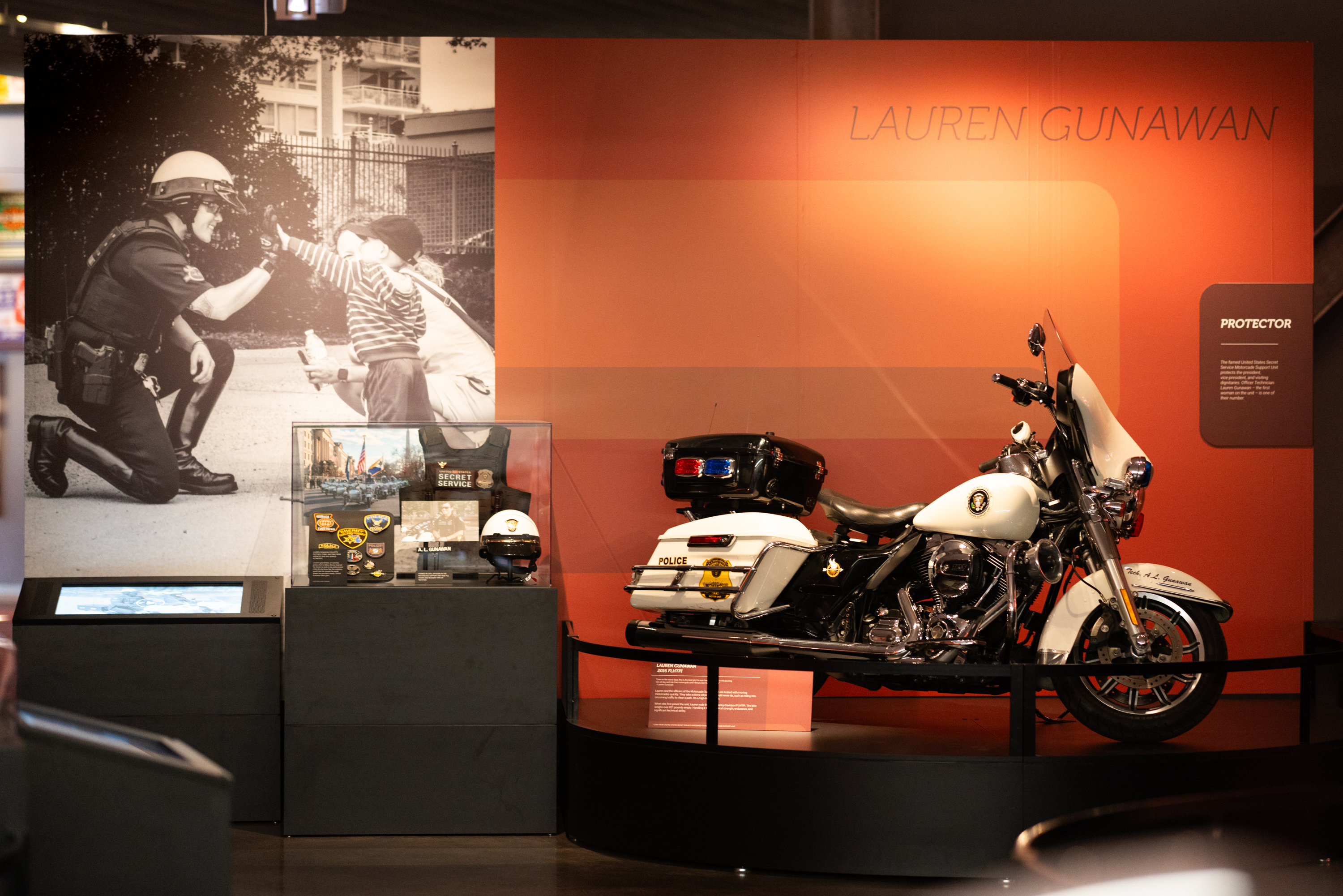 The 2016 FLHTIP on display at the Harley-Davidson Museum.