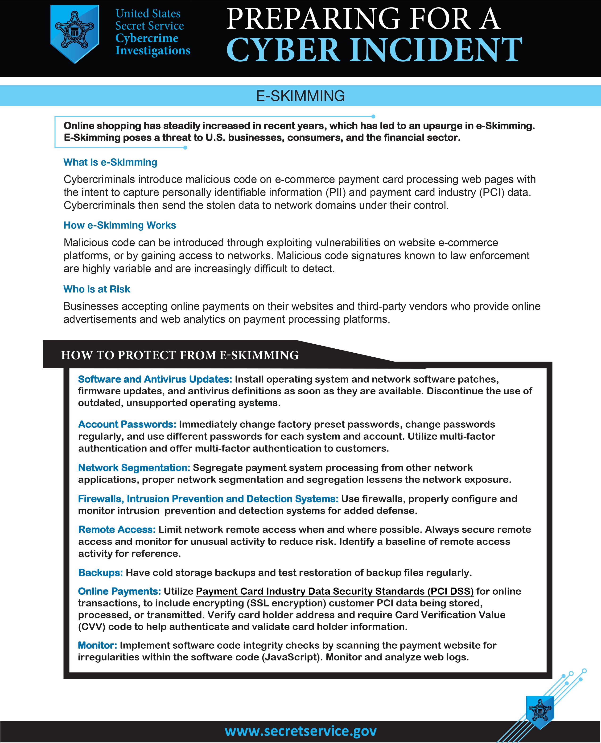 Preparing for a Cyber Incident: A Guide to E-Skimming