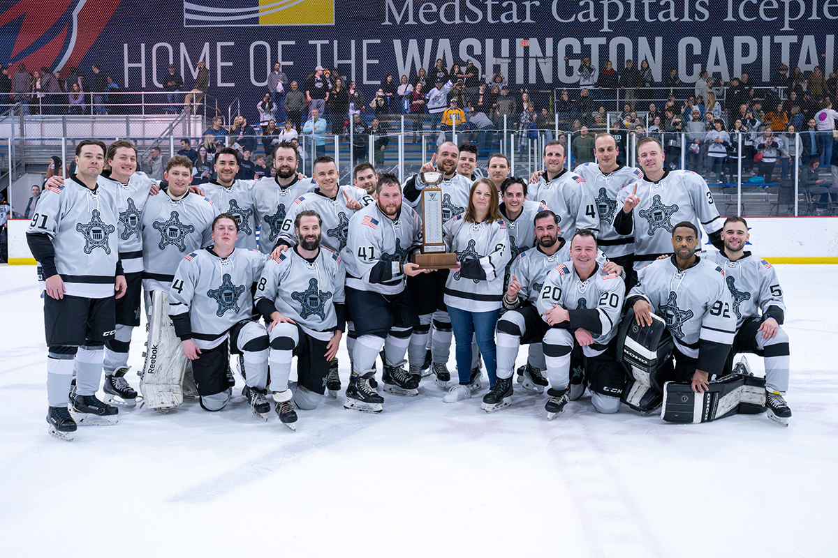 Hoisting the cup