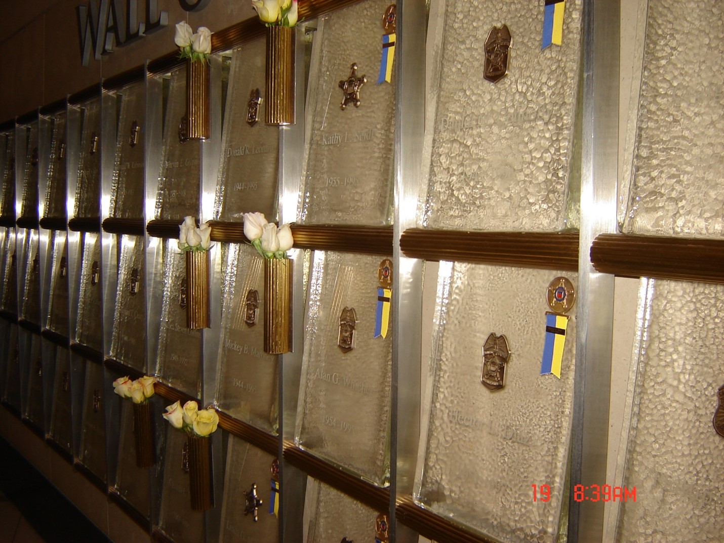 U.S. Secret Service Wall of Honor in tribute to Cindy, Don, Mickey, Linda, Kathy and Alan.