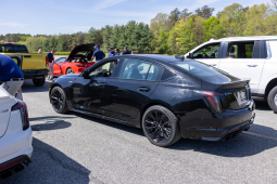 After delivery, vehicles were lined up for inspection by Secret Service driving instructors.