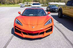 Among the vehicles were two Corvettes.