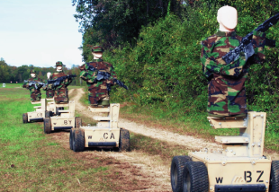 Autonomous Robotic Targets are a part of live fire training available to Special Agents and Uniformed Division Officers.