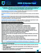 COVID-19 Vaccine Fraud